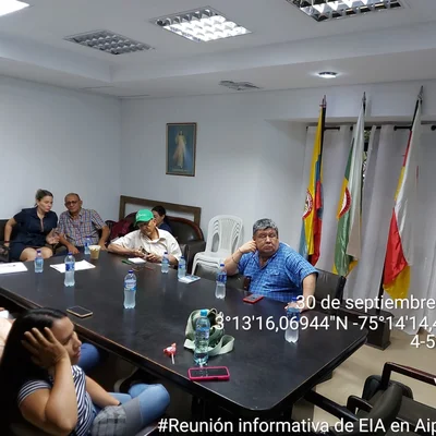 Primer momento-Unidades territoriales mayores- reuniones- Alcaldia Aipe